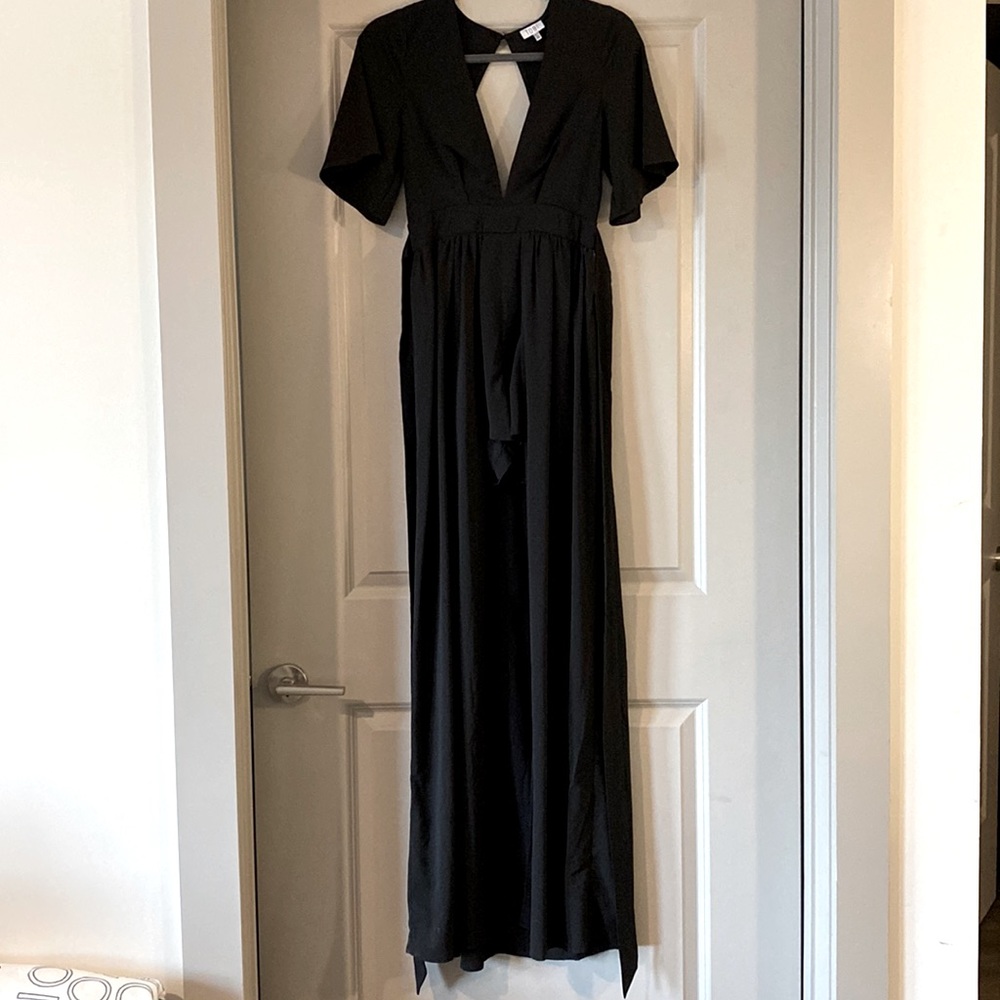 XS- TOBI Black Romper-V plunge neckline-worn once